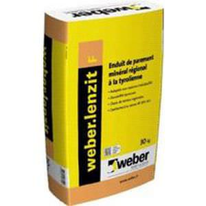 Гидроизолирующая штукатурка - WEBER.LENZIT F - Weber Industries - для фасада / минеральная