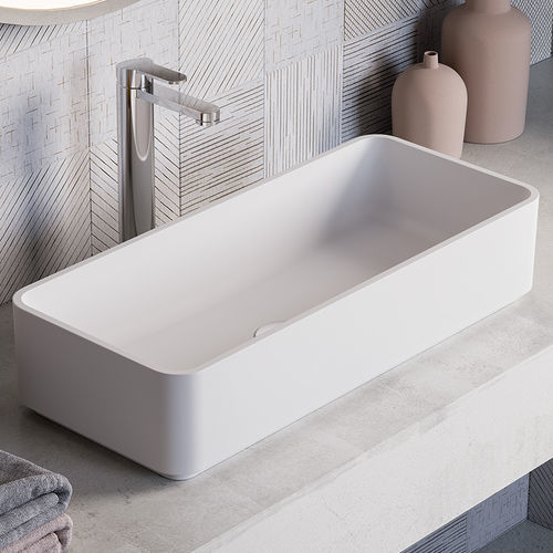 Настольная раковина - CS - karol - из Solid Surface / глянцевая / матовая отделка