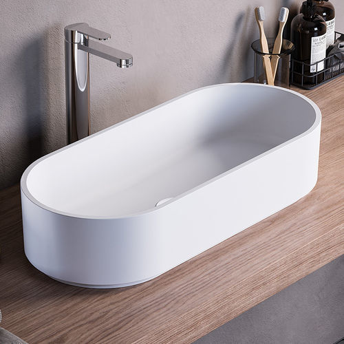 Настольная раковина - CS - karol - из Solid Surface / глянцевая / матовая отделка