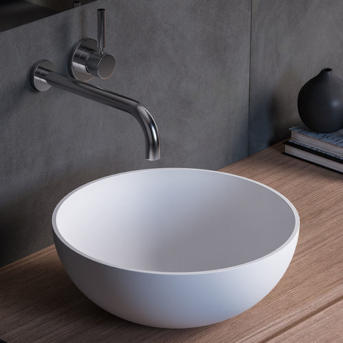 Настольная раковина - TW  - karol - из Solid Surface / глянцевая / матовая отделка