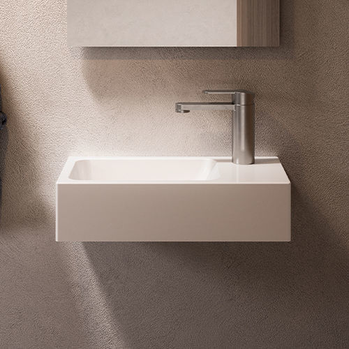 Подвесная раковина - FO - karol - из Solid Surface / глянцевая / матовая отделка