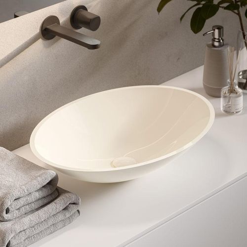 Настольная раковина - RG - karol - из Solid Surface / цветная / овальная