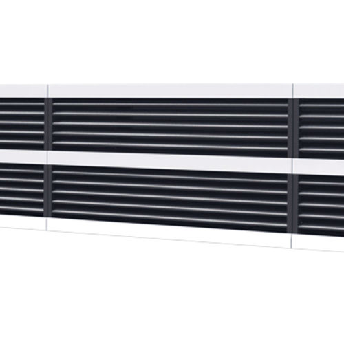 Вентиляционная решетка алюминий - X-GRILLE - TROX - линейная / для покрытия / акустическая