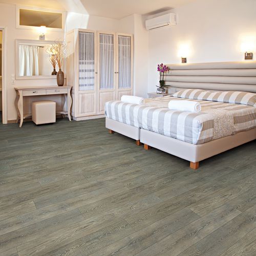 Напольное покрытие из натуральной пробки - CORETEC PLUS HD : DUSK CONTEMPO OAK - US FLOOR - виниловое / для сектора услуг / для домашнего использования
