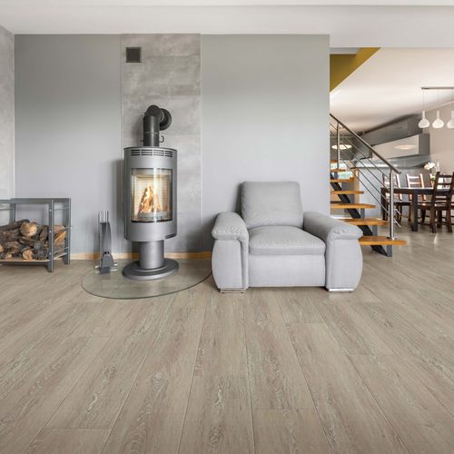 Напольное покрытие из натуральной пробки - CORETEC PLUS XL ENHANCED : EVEREST OAK - US FLOOR - виниловое / для сектора услуг / для домашнего использования