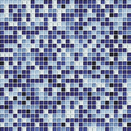 Мозаика из стекла - CR.0570 ZAFFIRO G - Mosaico + - текстурированная / для интерьера / настенная