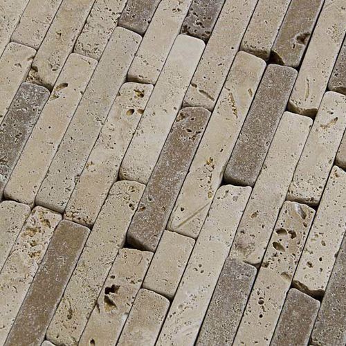 Мозаика из натурального камня - MURETTO - PIETRE DI RAPOLANO PDR SRL - из травертина / под старину / для наружного применения
