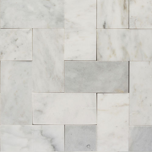Мозаика из мрамора - Bianco T 7.5x15x1 - PIETRE DI RAPOLANO PDR SRL - полированная / глянцевая / для интерьера