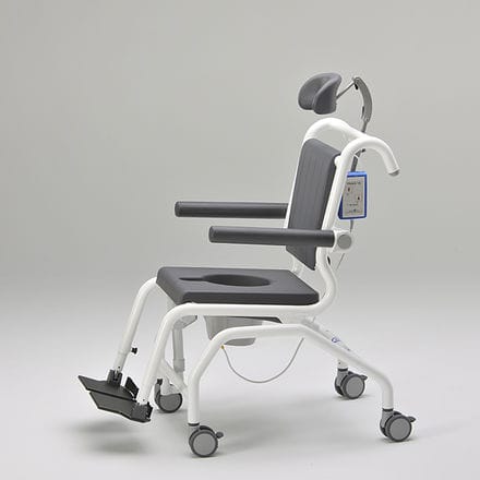Мобильное сиденье для душа - SCC 250 COMFORT E - RCN Medizin- und Rehatechnik - отдельностоящее / полиуретановое / из нержавеющей стали