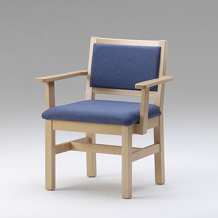 Медицинское кресло из ткани - HS 400 XXL - RCN Medizin- und Rehatechnik - из цельной древесины / с ручным управлением / синее