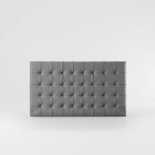 Изголовье кровати для двуспальной кровати - METROPOLITAN DELUXE - Bolzan Srl-Società Benefit - классическое / из кожи / серое