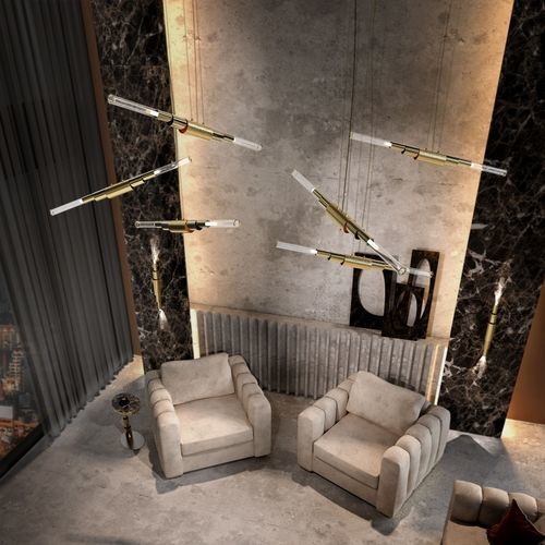 Подвесная лампа - METIER - Ccastro Lighting - из латуни / из стекла / современная