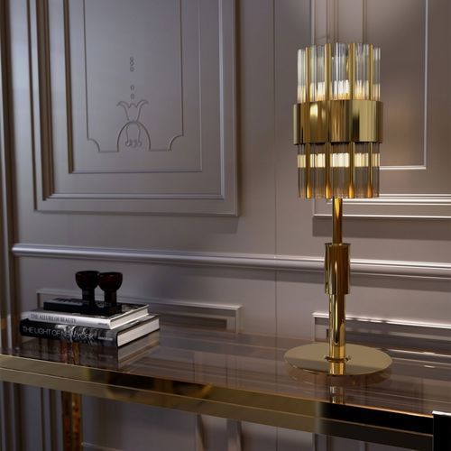 Настольная лампа - HALMA - Ccastro Lighting - из латуни / из кристалла / современная