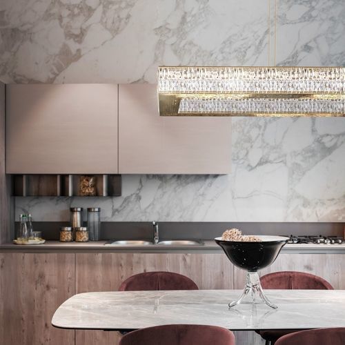 Современная люстра - SPACIUM - Ccastro Lighting - из латуни / для профессионального использования / прямоугольная