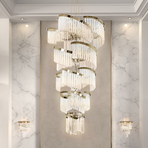 Современная люстра - TWIST - Ccastro Lighting - из стекла / из латуни / для профессионального использования