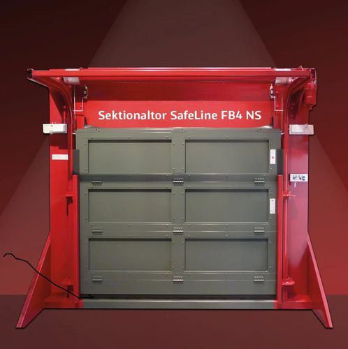 Пуленепробиваемое промышленные ворота - FB4 NS - Jansen Tore GmbH & Co. KG - секционное / из металла / автоматическое
