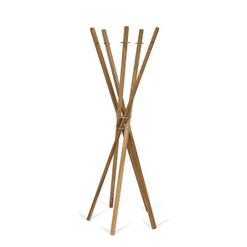 Вешалка для верхней одежды на ножке - mary - keilbach design and products - минималистский дизайн / из ясеня / для профессионального использования