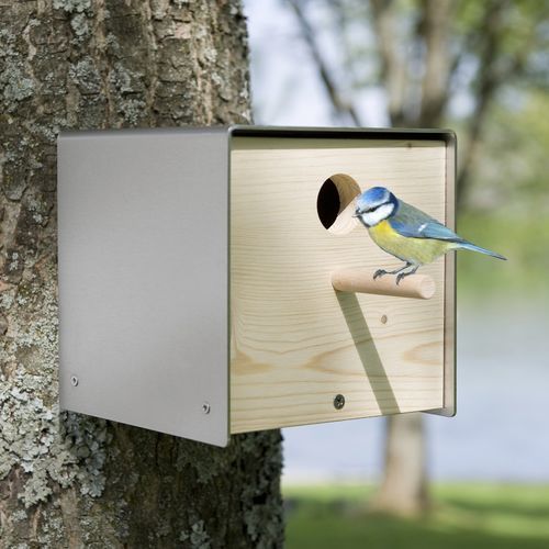 Скворечник из дерева - twitter.nature - keilbach design and products - из нержавеющей стали / подвесной / настенный
