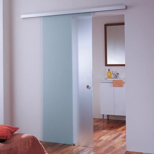 Система скольжения из алюминия - OPEN - GFS Italian Innovative Glass Fixing - для стеклянной двери / со встроенным амортизатором / для бытового использования