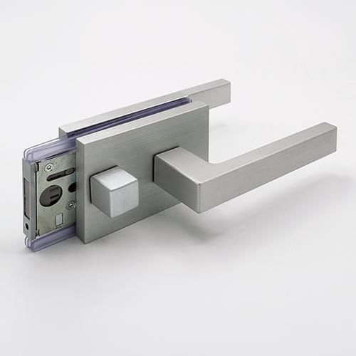 Магнитный врезной замок - M-Lock IN - GFS Italian Innovative Glass Fixing - с ручкой / бесключевой / для стеклянной двери