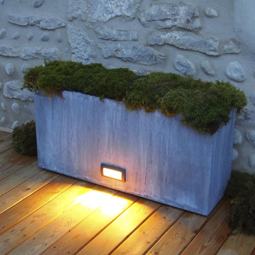 Кадка для садовых растений из цинка - JARDINIERE ECLAIREE - Tonton Zingueur - прямоугольная / на заказ / ручной работы