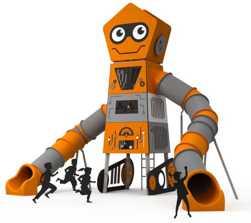 Игровая конструкция для игровой площадки - ROBOT GIANT - Industrias Agapito - из ПЭНД / оцинкованная