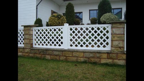 Садовый забор - PERGOLA GRID SKEW FENCE - Top Fence - из ПВХ / классический