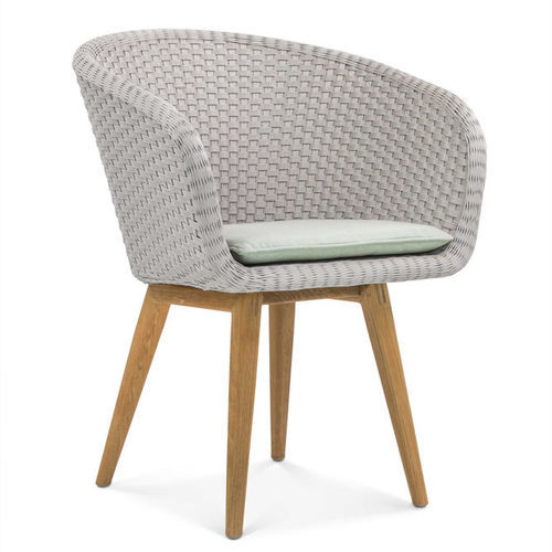 Современное кресло - SHELL CHAIR TEAK - FueraDentro - из Batyline® / из плетеной смолы / из плетеной смолы