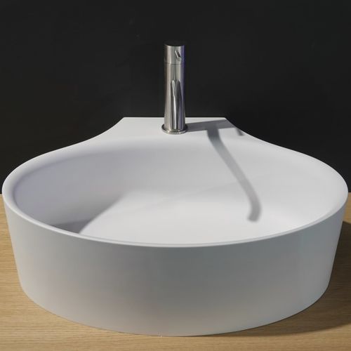 Настольная раковина - DIP TOO - AQUAdesign - из CristalPlant® / с умягчителем воды / круглая