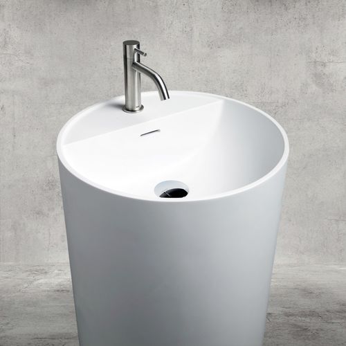 Раковина на ножке - TON’EAU - AQUAdesign - из керамики / круглая / современная