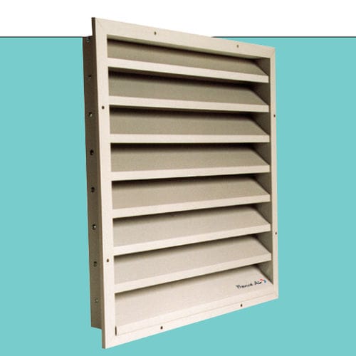 Вентиляционная решетка из алюминия - GLA - AIRSUN - из анодированного алюминия / прямоугольная / для экстерьера