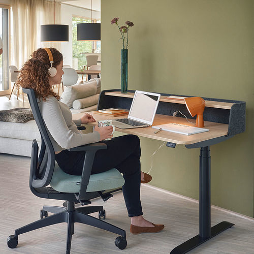 Напольный рабочий стол - se:desk - Sedus - современный / из металла / из фетра