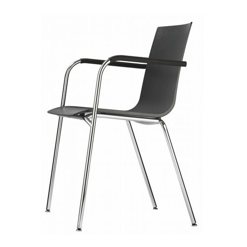 Современный cтул - S 160 - THONET - для интерьера / из полипропилена / с основанием из хромированного металла