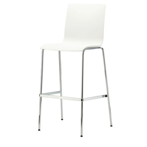Современный барный стул - S 160 H - THONET - для интерьера / из стали / из хромированного металла