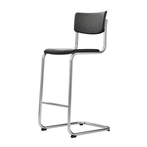 Современный барный стул - S 43 H - THONET - для интерьера / из стали / из дерева