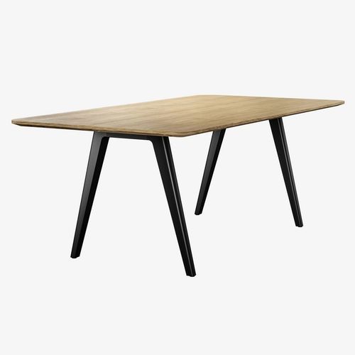 Современный стол для конференций - 1500 - THONET - из дерева / из алюминия / с основанием из хромированного металла