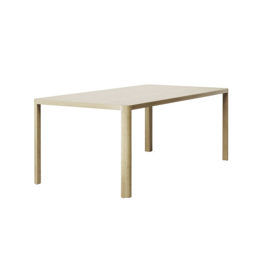 Современный стол - 1140 - THONET - из дуба / с основанием из цельной древесины / прямоугольный