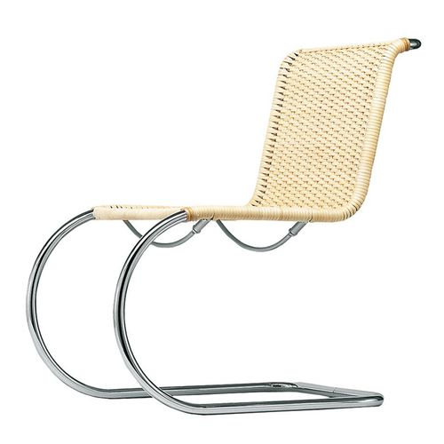 Cтул дизайн Баухаус - S 533 N - THONET - для интерьера / из кожи / из ивы