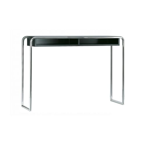 Стол-консоль дизайн Баухаус - B 108 - THONET - из лакированной древесины / с основанием из хромированной стали / прямоугольный
