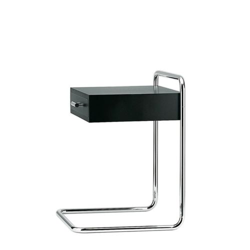 Современный ночной столик - B 117 - THONET - из лакированной древесины / с основанием из стали / прямоугольный