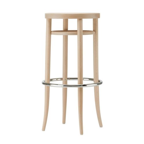 Классический барный табурет - 204 RH - THONET - с основанием из древесины / с основанием из бука / с основанием из гнутого дерева