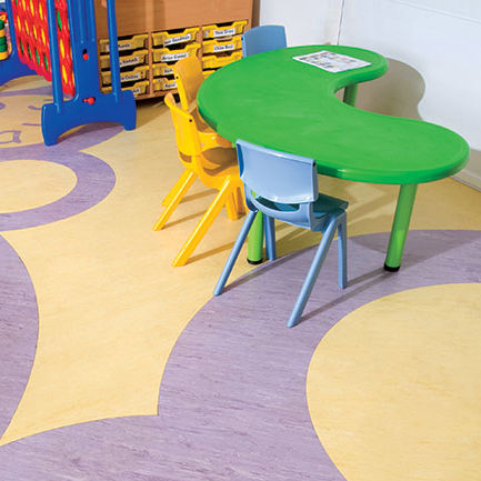 Напольное покрытие из ПВХ - XL PU - Polyflor - для интерьера / для сектора услуг / из плит