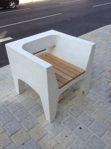 Городское кресло из бетона - LORD: Individual Chair - A Amop Synergies