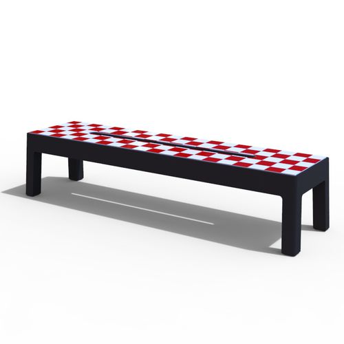 Классическая общественная скамейка - LUGARCOMUM: CONCRETE BENCH - A Amop Synergies - из бетона