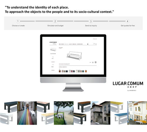 Современный табурет - LUGARCOMUM: STEEL STOOL - A Amop Synergies - с основанием из стали / для общественных мест / для наружного применения
