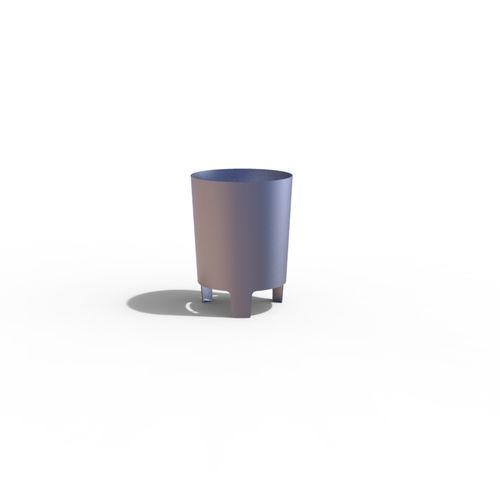 Общественный мусорный контейнер - LUGARCOMUM: STEEL PAPER BIN S - A Amop Synergies - из стали / без крышки / современный