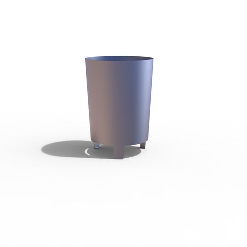 Общественный мусорный контейнер - LUGARCOMUM: STEEL PAPER BIN L - A Amop Synergies - из стали / без крышки / современный