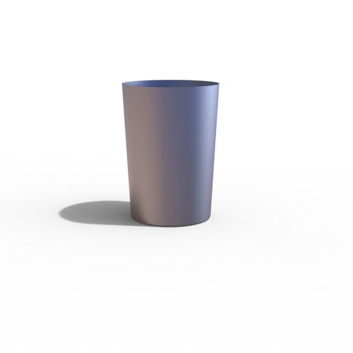 Кадка для садовых растений из стали - LUGARCOMUM: STEEL PLANTER L - A Amop Synergies - круглая / современная / для общественных мест