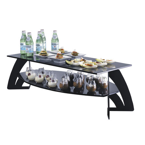 Выставочный стенд-витрина для продуктов питания - SK035 - Rosseto Serving Solutions - из стали / из стекла / на стол