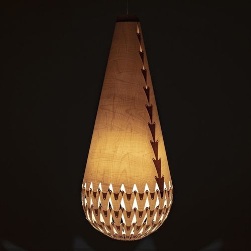 Подвесная лампа - BASKET OF LIGHT - David Trubridge Design - из березы / из фанеры / современная
